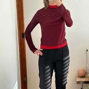 Simon Miller  MESH Zira Top in Burnt Burgundy